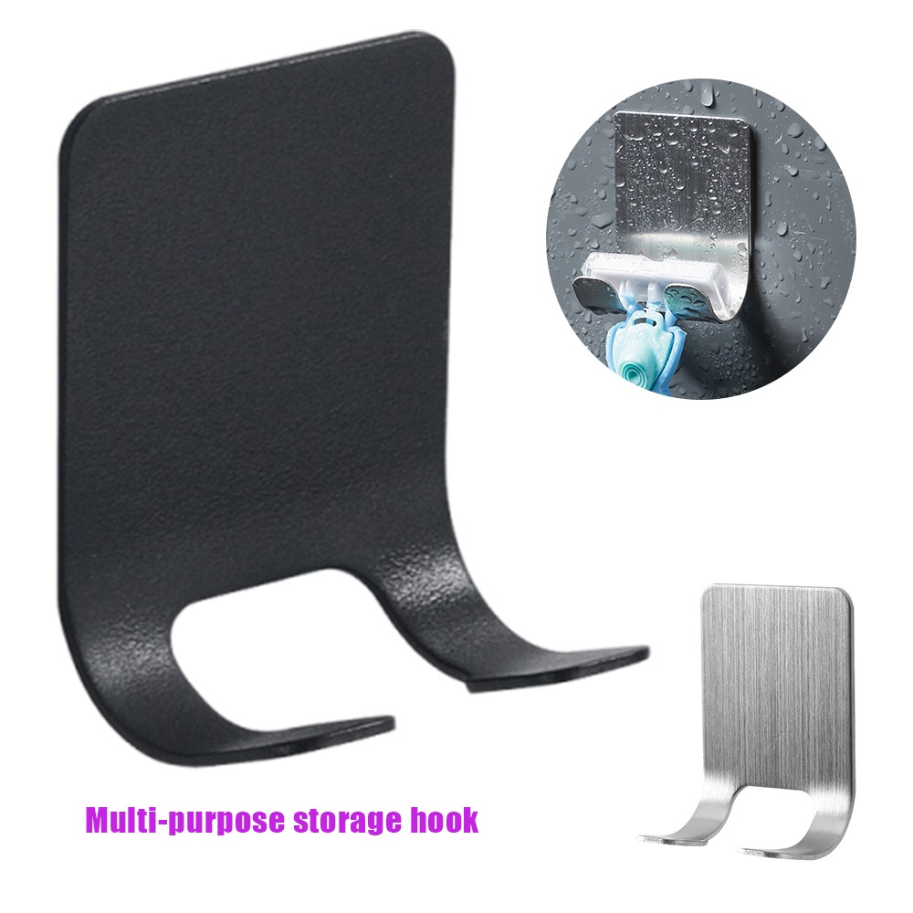 Towel Bar Stainless - ステンレス鋼かみそりホルダーフックシェーバーハンガー自己粘着電話ホルダー浴室タオルローブサポートヘアドライヤー防水