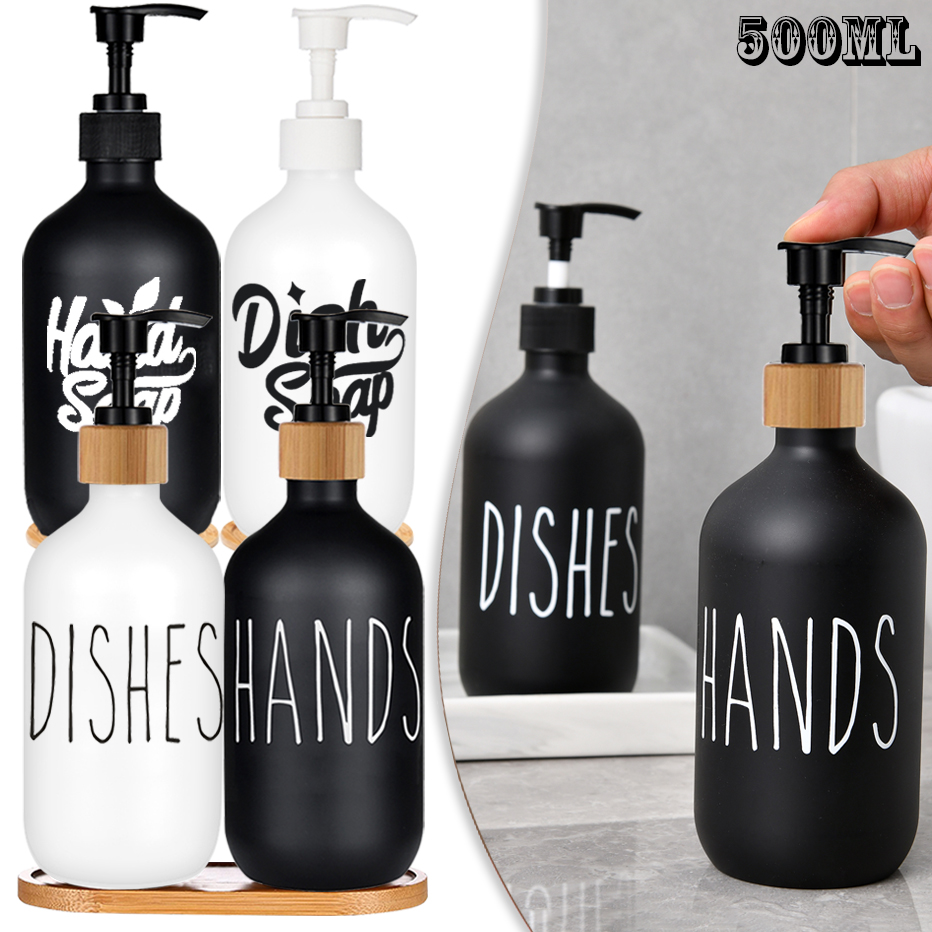 Home Bathroom Soap Dispenser - 500 ミリリットル食器用石鹸ボトルディスペンサー詰め替え浴室ハンドソープシャンプーシャワージェル液体サブボトリングキッチンアクセサリー