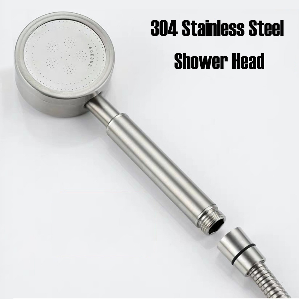 Home Center Bathroom Accessories - 304 ステンレス鋼のシャワーヘッド、ハンドヘルドバスレインフォールシャワー、家庭用高圧シャワーヘッド蛇口バスルームアクセサリー
