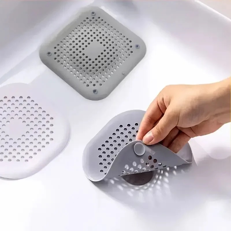 Home Creation Bathroom - プラグストッパーキッチン下水道シリコン浴室床浴槽水フィルターホームアクセサリーシャワー排水口ヘアキャッチャーシンクストレーナー
