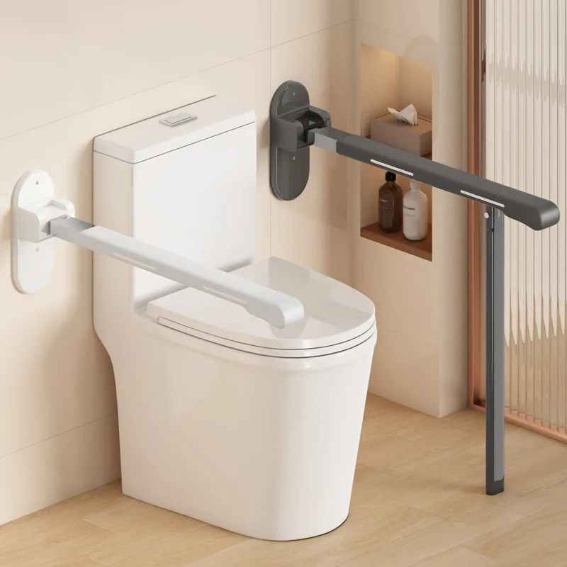 Home Creation Bathroom - 高齢者用トイレ安全レール 家庭用トイレサポートバー 妊婦用折りたたみ式装置 バスルーム安全アクセサリー トイレ安全レール