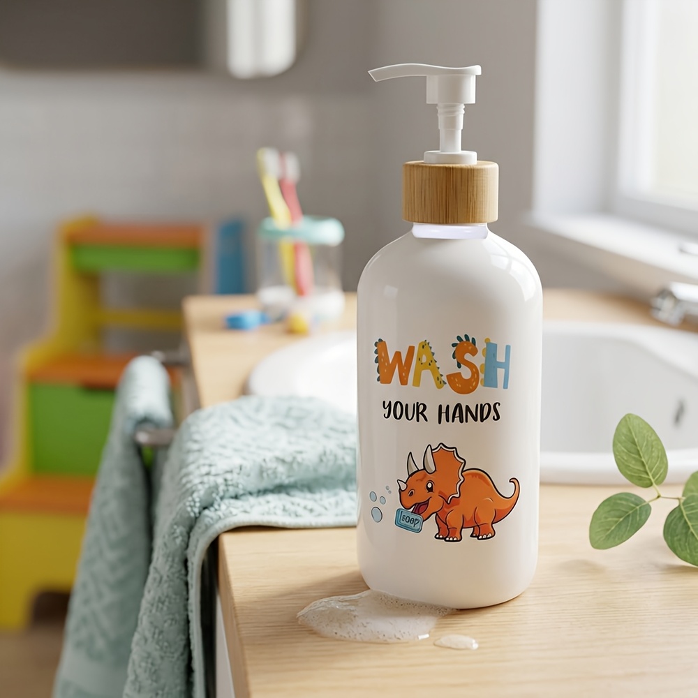 バスルーム用ソープディスペンサー、恐竜型プラスチック製ディッ - Home Bathroom Soap Dispenser のレビューと価格