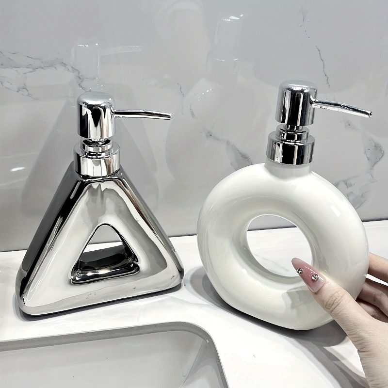 1 個クリエイティブセラミックソープディスペンサー浴室シャワ - Home Bathroom Soap Dispenser のレビューと価格