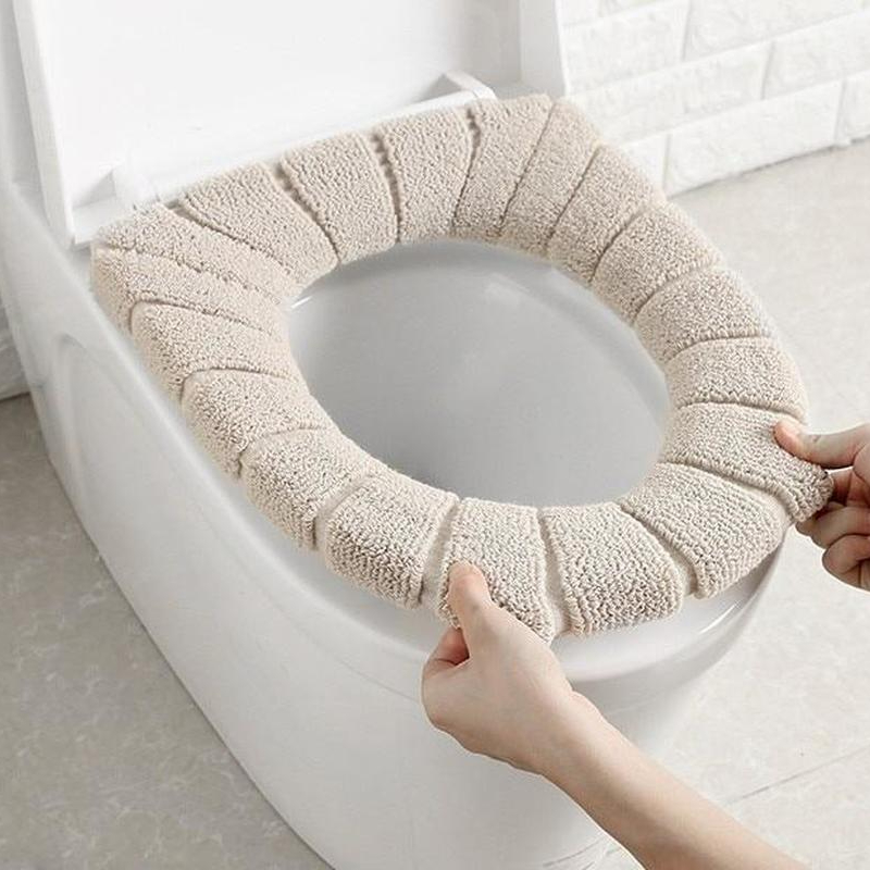 便座カバー暖かいソフトアクリル洗えるマット家の装飾クローゼッ - Home Center Bathroom Accessories のレビューと価格