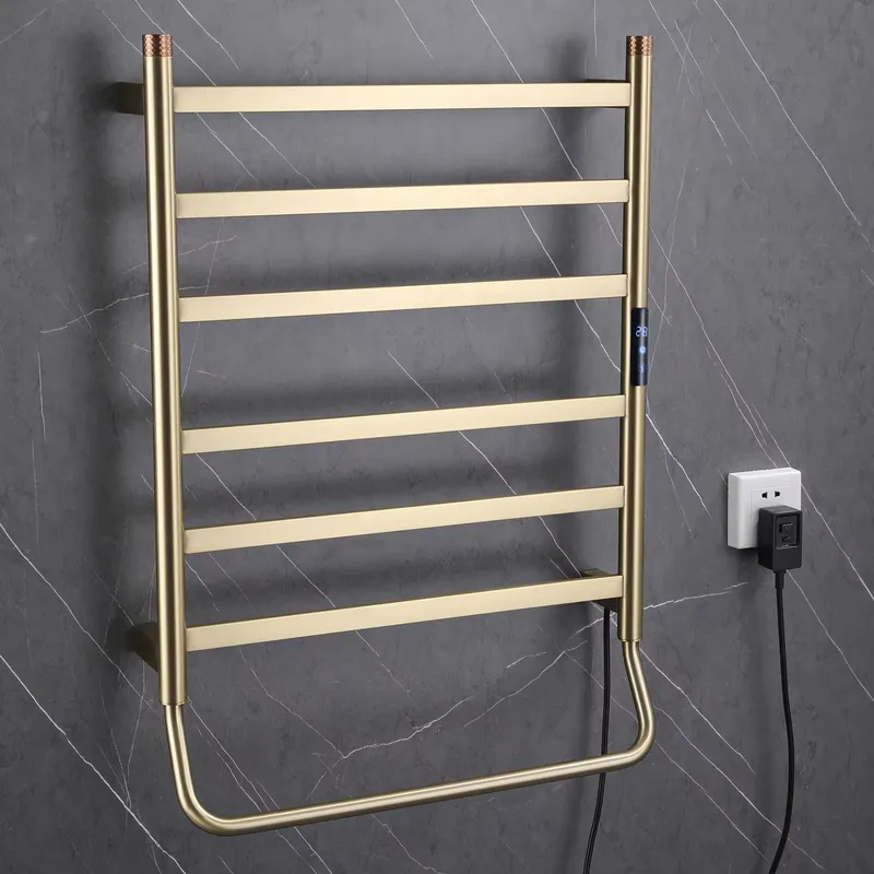 モダンな調節可能な304ステンレス鋼製加熱タオルラック、壁掛 - Towel Bar Stainless のレビューと価格