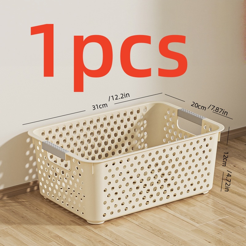 大容量のプラスチック製収納ボックスで、オープンなグリッドデザ - Home Goods Bathroom Storage のレビューと価格