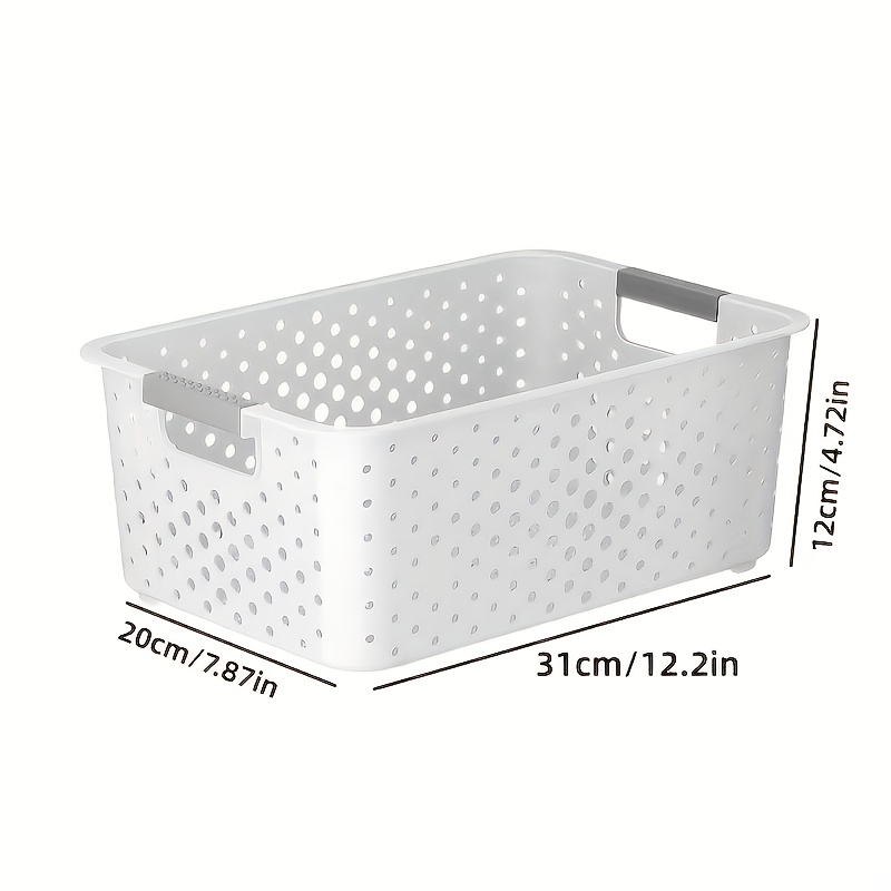 大容量のプラスチック製収納ボックスで、オープンなグリッドデザ - Home Goods Bathroom Storage のレビューと価格