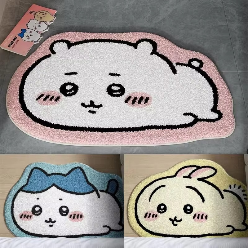 ホットカートゥーンラグアニメハチワレうさぎぬいぐるみフロアマ - Home Center Bathroom Accessories のレビューと価格