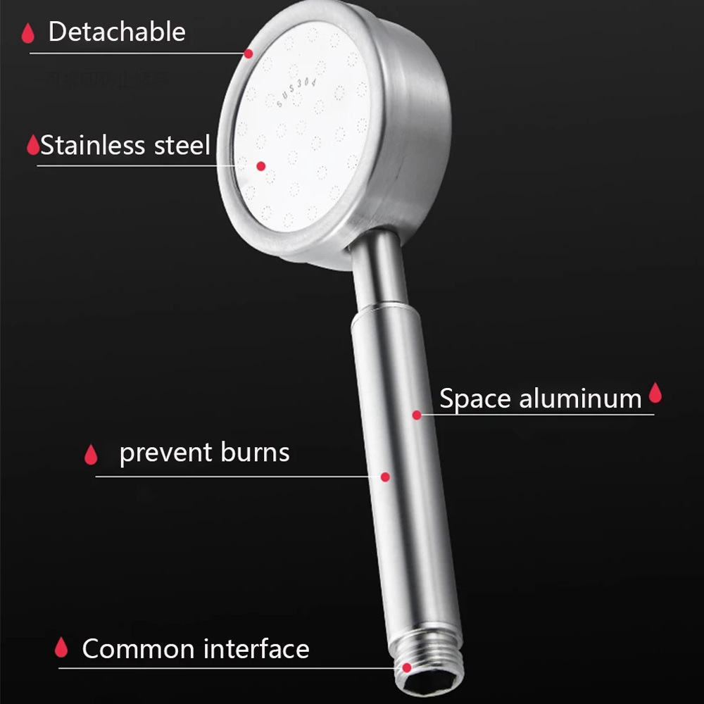 304 ステンレス鋼のシャワーヘッド、ハンドヘルドバスレイン - Home Center Bathroom Accessories のレビューと価格