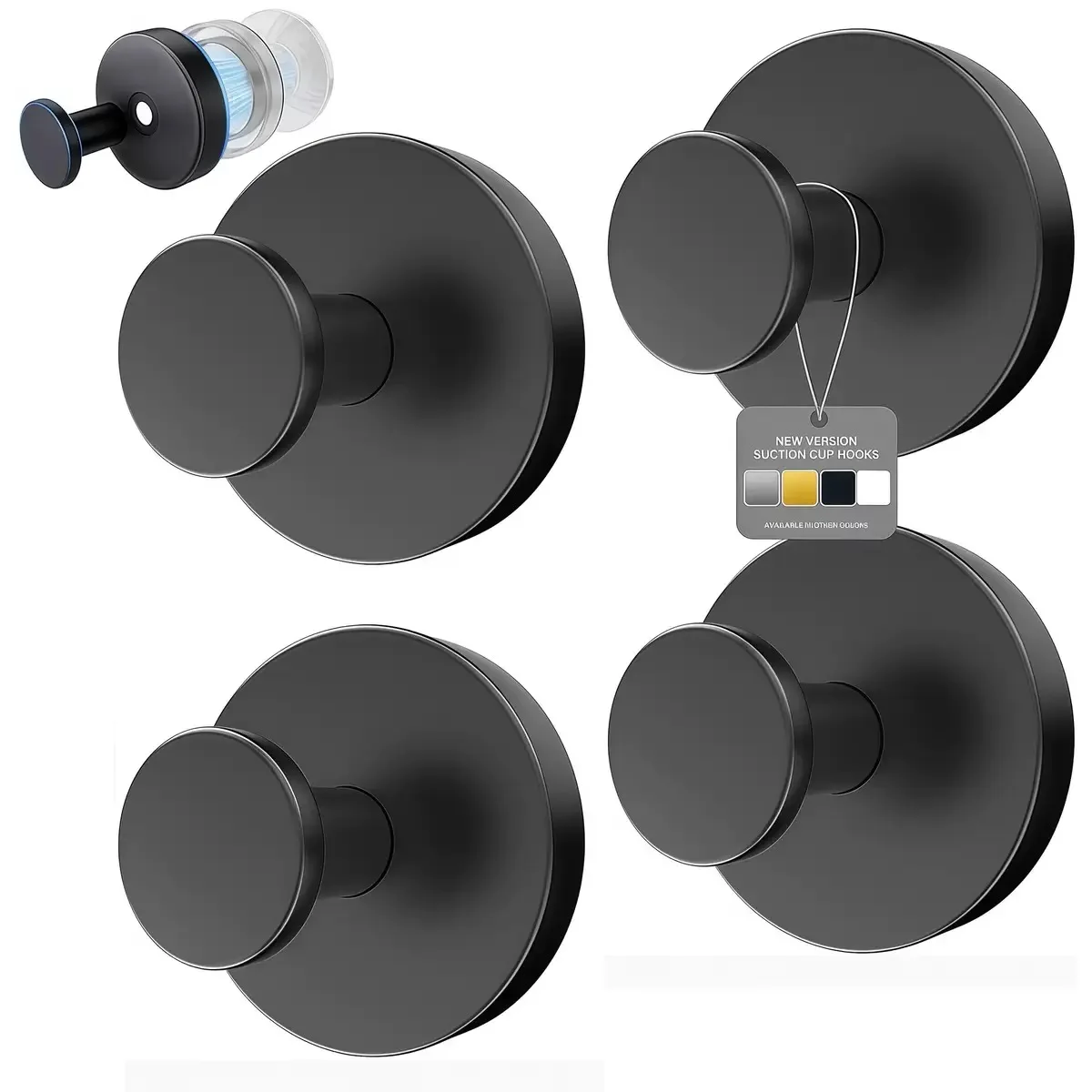 1-8個入り ステンレス製吸盤フック 穴あけ不要 壁掛けフッ - Towel Bar Stainless のレビューと価格