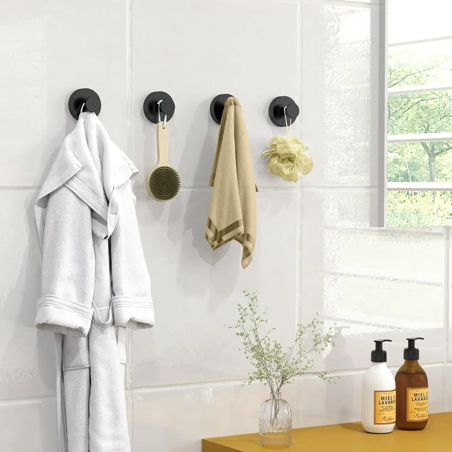 1-8個入り ステンレス製吸盤フック 穴あけ不要 壁掛けフッ - Towel Bar Stainless のレビューと価格