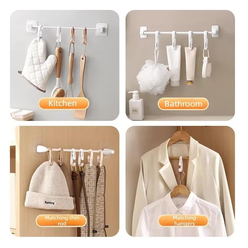 10個入り多目的吊り下げクリップフック、家庭用キッチン・バス - Home Bathroom Supplies のレビューと価格