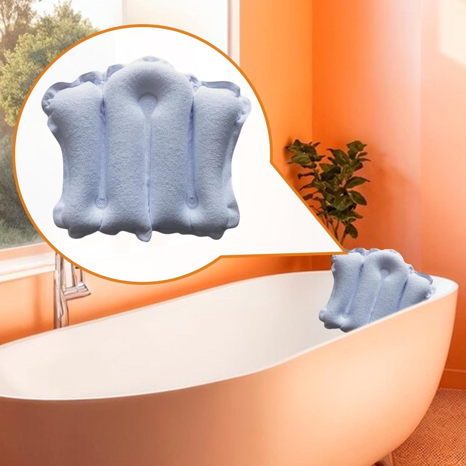 インフレータブルバスピロー 防水SPAバスタブヘッドレスト  - Bathtub Pillow Inflatable のレビューと価格