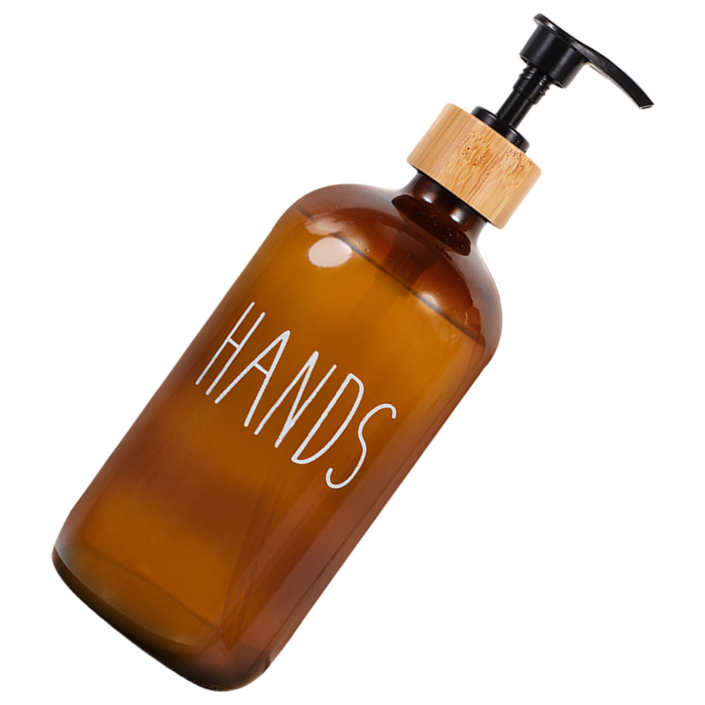 500 ミリリットル詰め替え可能なガラス製ソープディスペンサ - Home Bathroom Soap Dispenser のレビューと価格