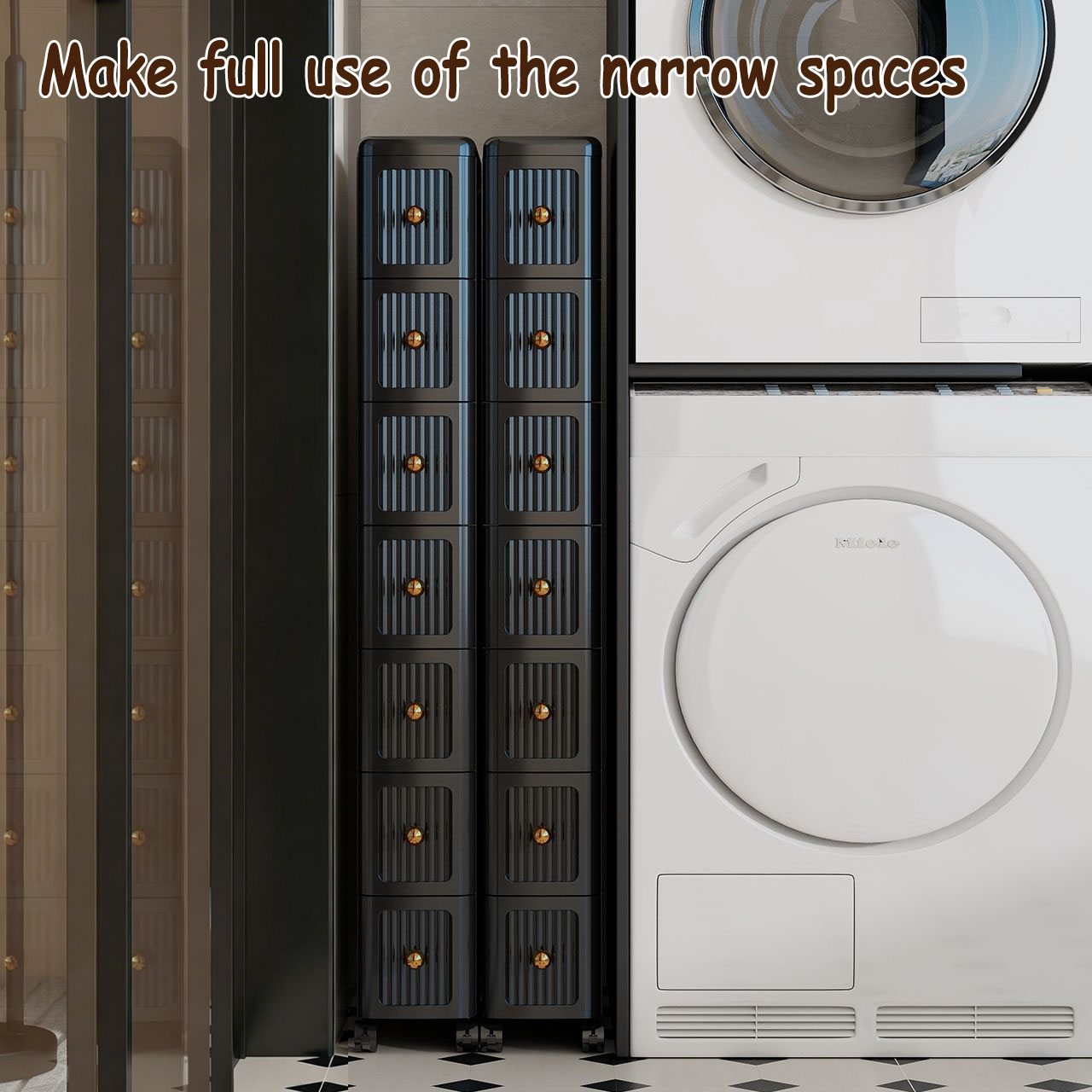 15CMの狭い隙間用引き出し収納キャビネット – キッチン、 - Home Goods Bathroom Storage のレビューと価格