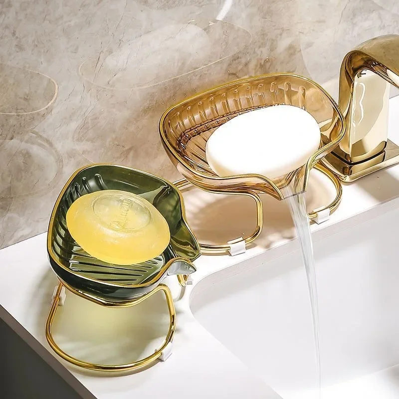 金縁のトイレ石鹸排水ボックス、浴室コーナー収納トレイ（排水穴 - Home Goods Bathroom Storage のレビューと価格