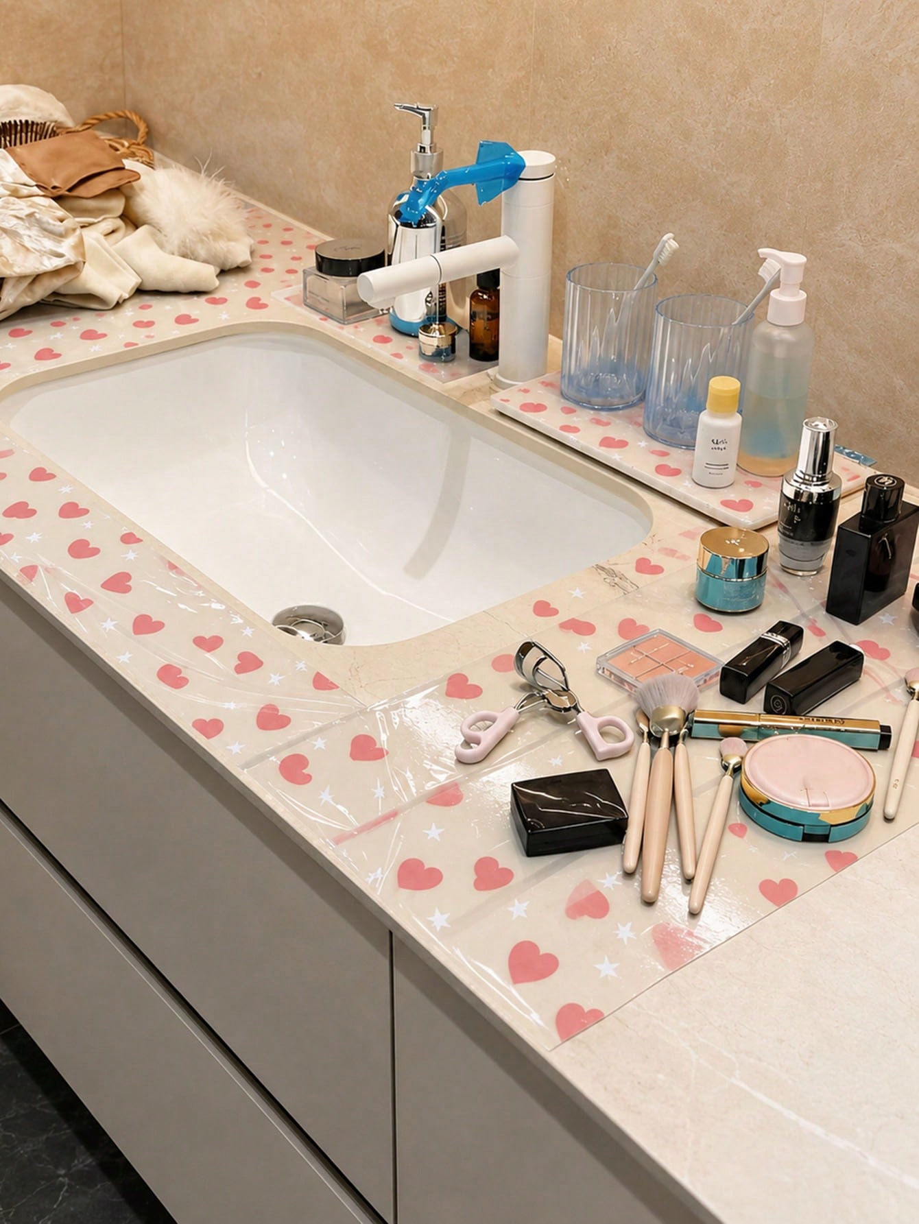 133枚入り使い捨て便座カバー、防水便座保護フィルム、ハート - Home Creation Bathroom のレビューと価格