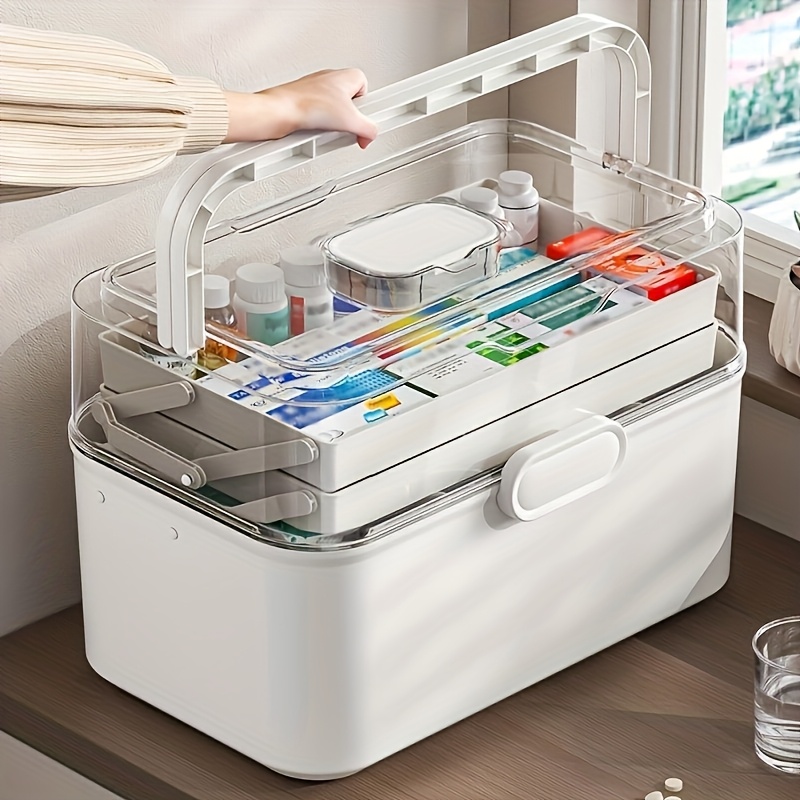 大容量透明蓋付き薬収納ボックス/ディスペンサーボックス -  - Home Goods Bathroom Storage のレビューと価格
