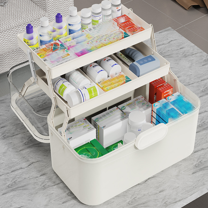 大容量透明蓋付き薬収納ボックス/ディスペンサーボックス -  - Home Goods Bathroom Storage のレビューと価格