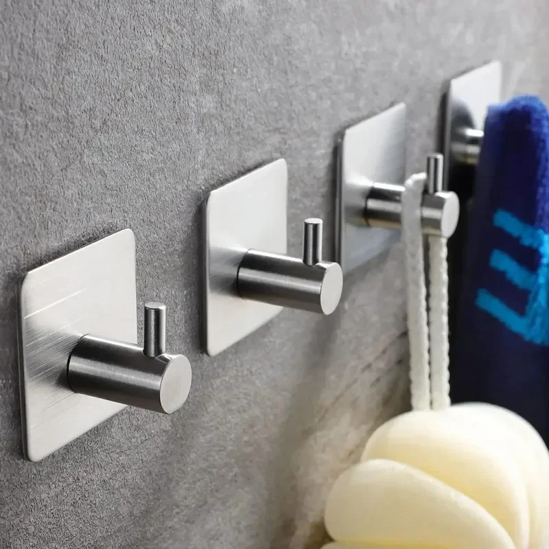 1-5 個の自己粘着バスルームローブタオルハンガーフックステ - Towel Bar Stainless のレビューと価格