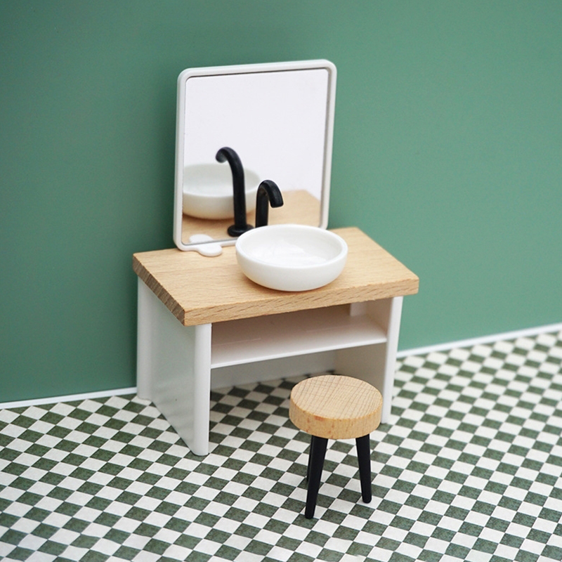 1:6/1:12 ドールハウスミニチュアバスルームセットシャ - Home Bathroom Supplies のレビューと価格