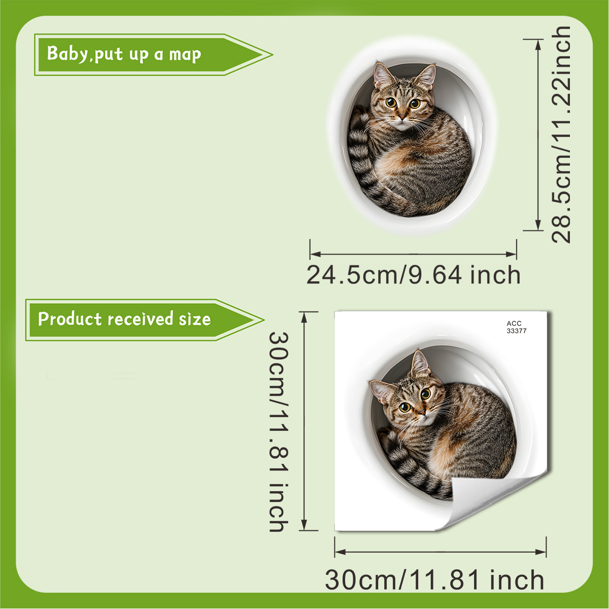 3D 面白い猫トイレステッカー浴室トイレカバーステッカー壁ス - Home Center Bathroom Accessories のレビューと価格