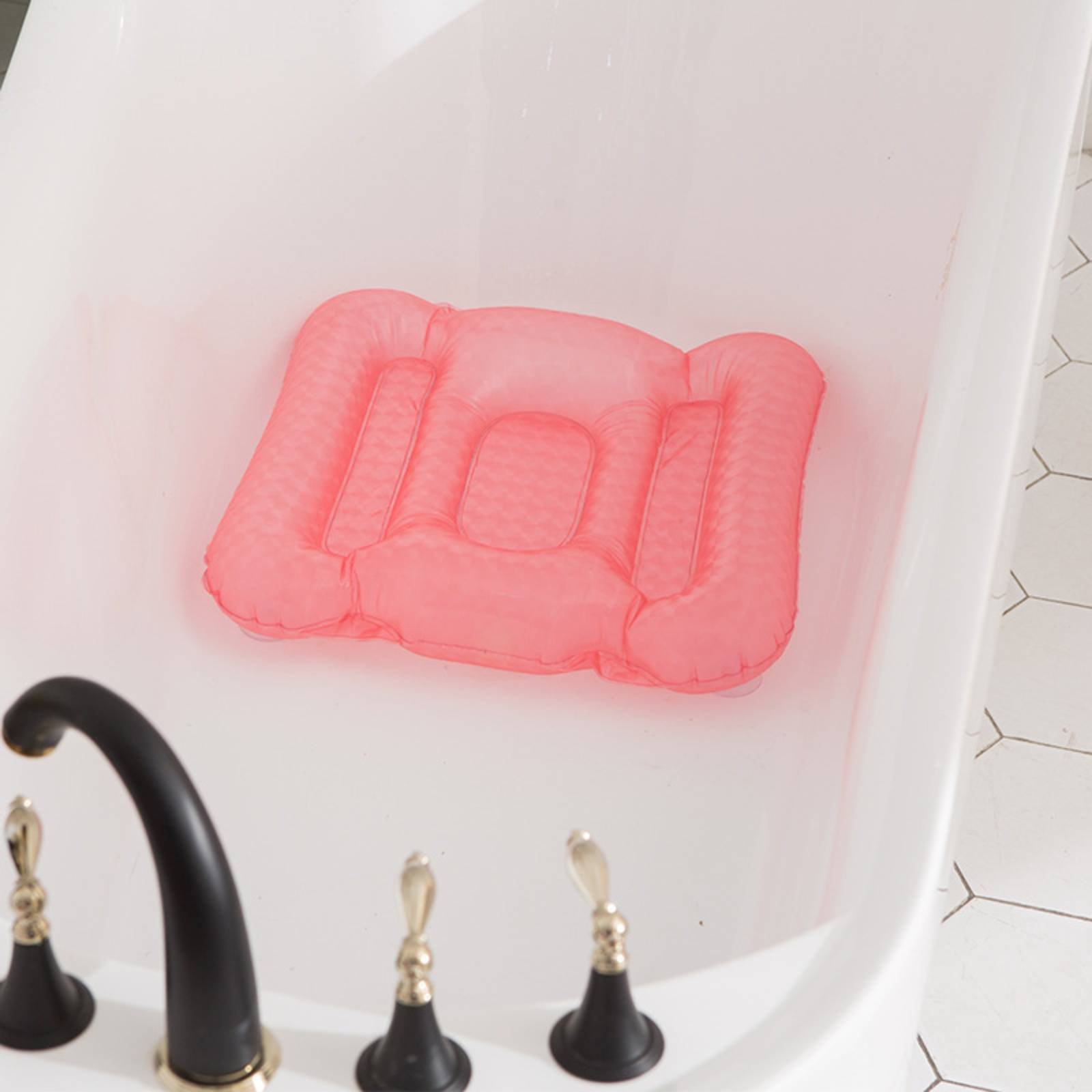 浴槽ブースターパッド シマリーフィニッシュ インフレータブル - Bathtub Pillow Inflatable のレビューと価格