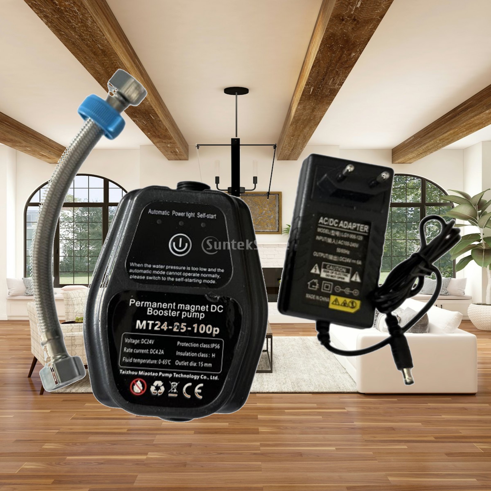 24V 水圧ポンプ自動コントローラーガーデンシンクヒーターホ - Home Bathroom Pressure Pump のレビューと価格