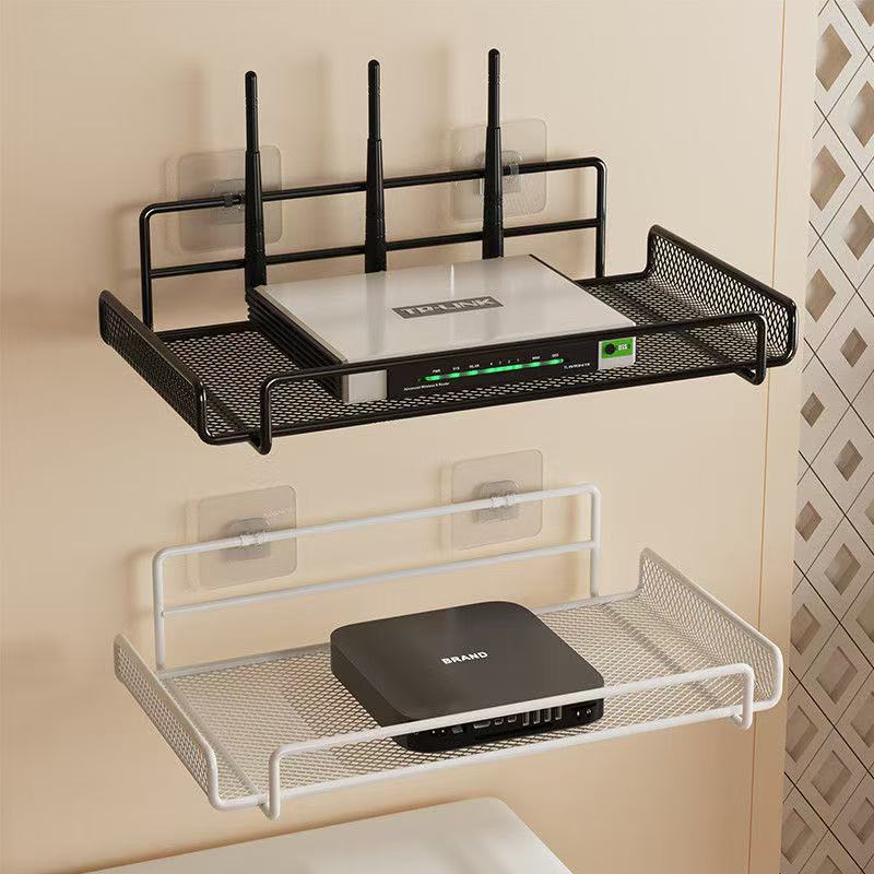 ステンレス製ルーターシェルフ 穴あけ不要 WiFi 壁掛けル - Home Goods Bathroom Storage のレビューと価格